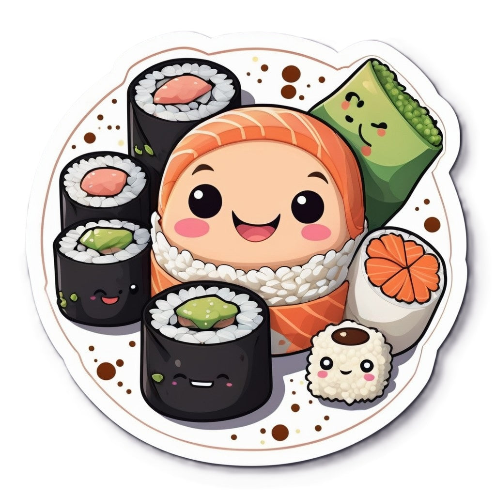 Kawaii Sushi Squad by StuckOnYou